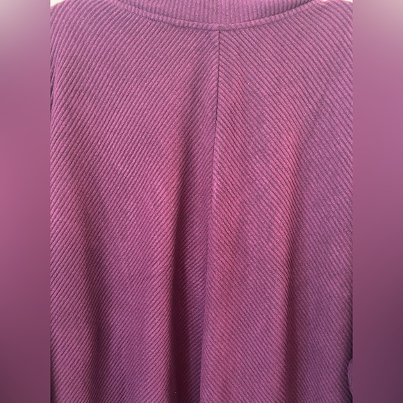 White House Black Market Weekend Cozy Knit Pullover in Cabernet size XL - Picture 7 of 10
